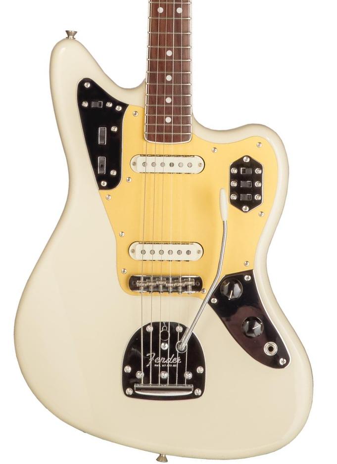 Retro-rock elektrische gitaar Fender Made in Japan Traditional II 60s Jaguar (RW) - olympic white