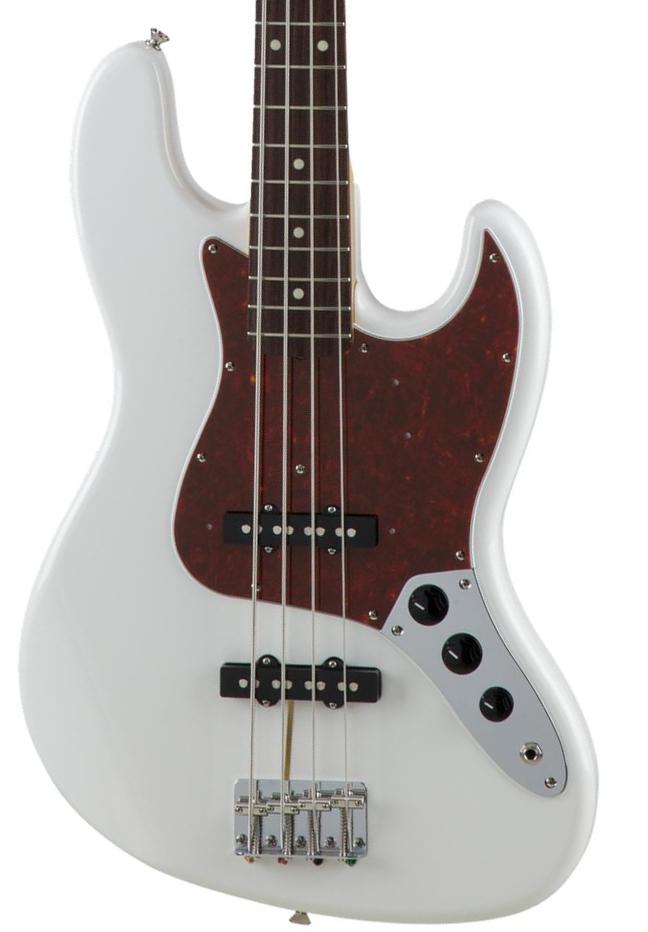 Solid body elektrische bas Fender Made in Japan Traditional II 60s Jazz Bass (RW) - Olympic white