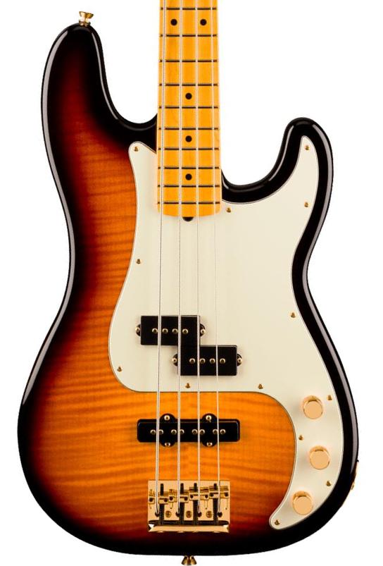 Solid body elektrische bas Fender 75th Anniversary American Professional II PJ Precision Bass (USA, MN) - 2-color sunburst