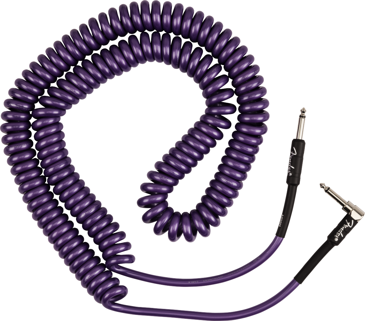 Fender J Mascis Coiled Instrument Cable Signature Droit Coude 90ft 9.14m Purple - Kabel - Variation 2