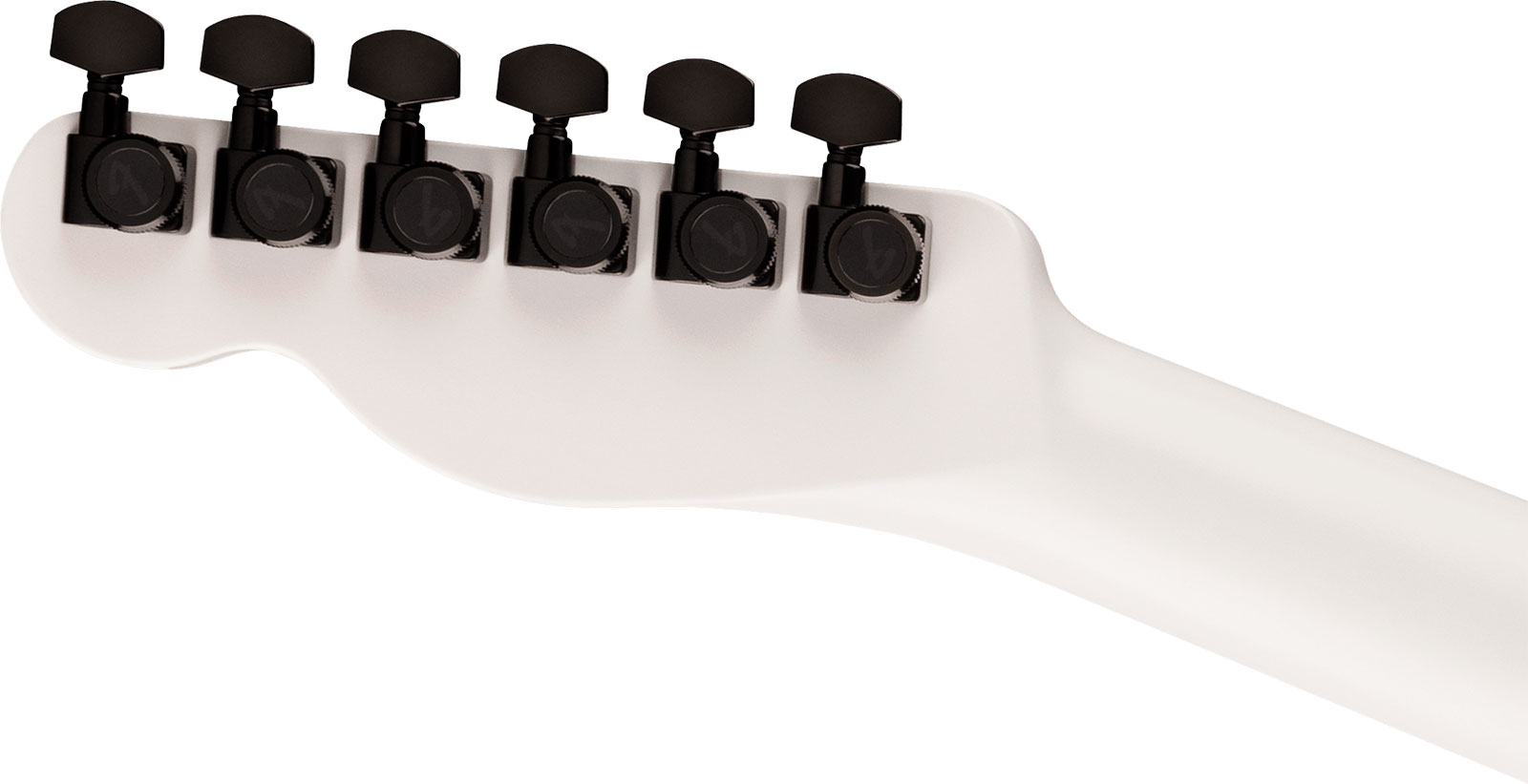 Fender Jack White Triplesonic Acoustasonic Tele Signature - Satin Arctic White With Black Top - Folk gitaar - Variation 3