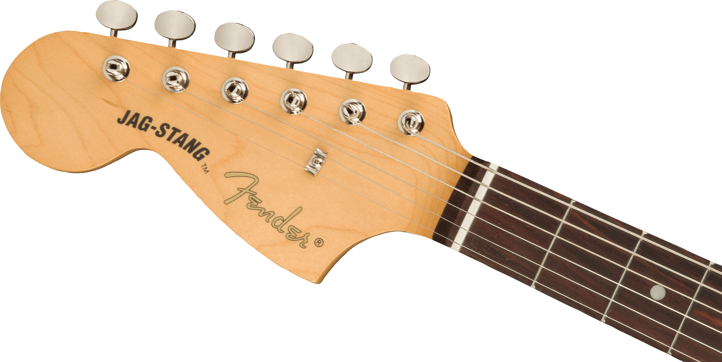 Fender Jag-stang Kurt Cobain Artist Gaucher Hs Trem Rw - Fiesta Red - Linkshandige elektrische gitaar - Variation 3