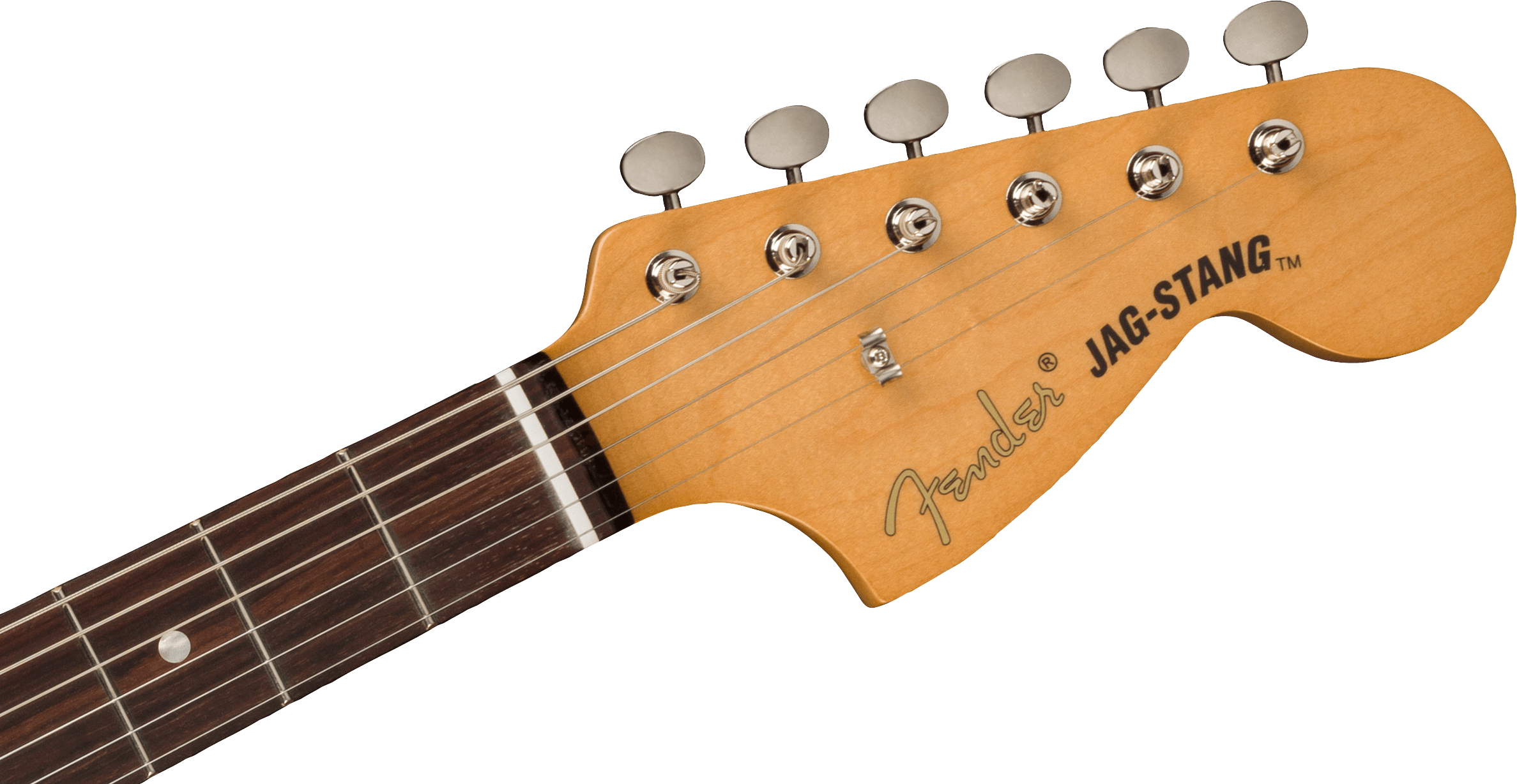 Fender Jag-stang Kurt Cobain Artist Hs Trem Rw - Fiesta Red - Retro-rock elektrische gitaar - Variation 4