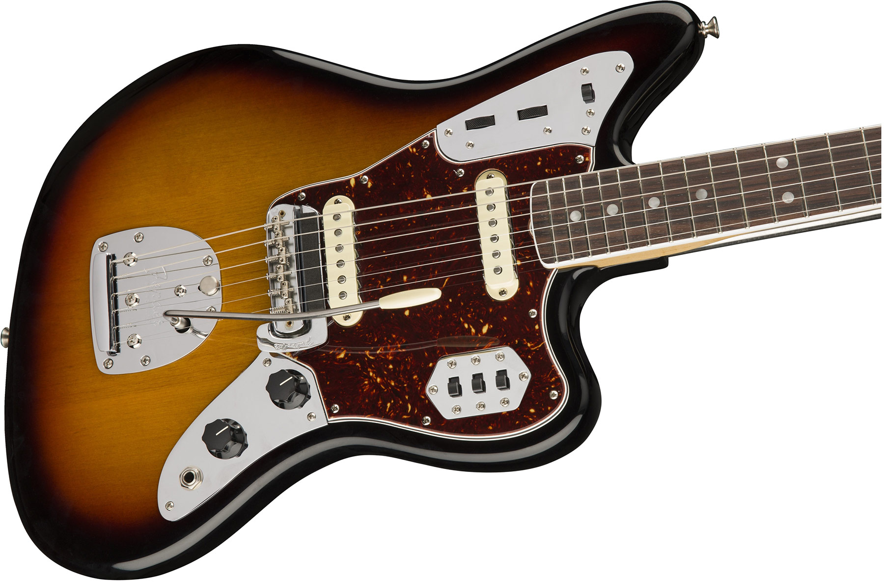 Fender Jaguar '60s American Original Usa Ss Rw - 3-color Sunburst - Retro-rock elektrische gitaar - Variation 2