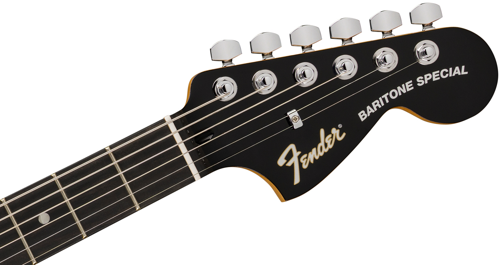 Fender Jaguar Baritone Player Fusion Ltd 2h Ht Eb - Black - Bariton elektrische gitaar - Variation 3