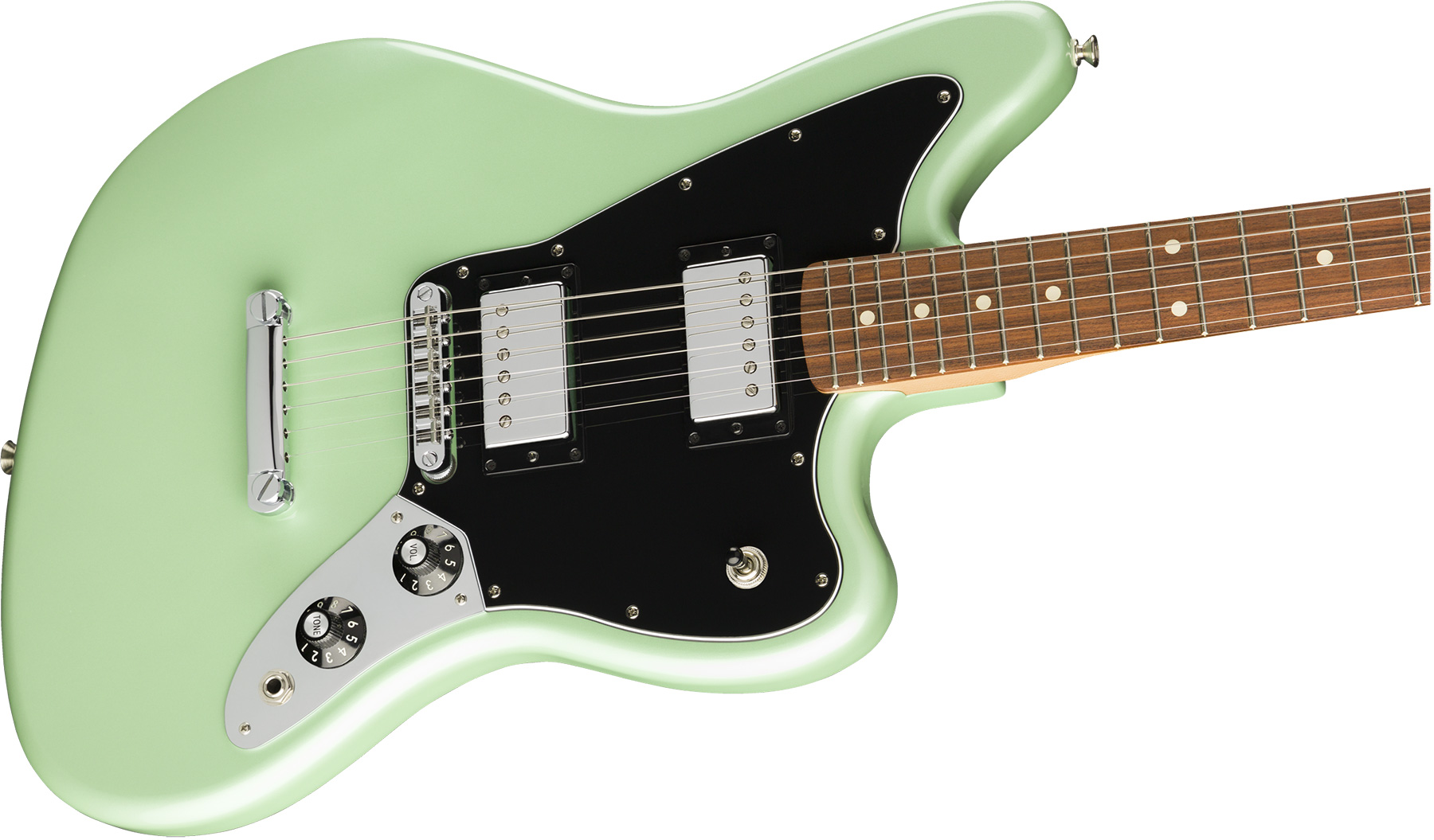 Fender Jaguar Hh Special Edition Player Fsr Mex 2h Ht Pf - Surf Pearl - Retro-rock elektrische gitaar - Variation 2