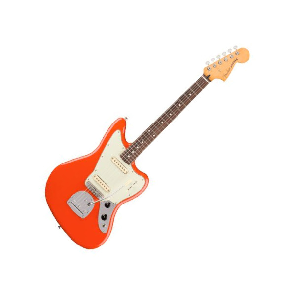 Fender Jaguar Player Ii Mex Trem 2s Rw - Rallye Orange - Retro-rock elektrische gitaar - Variation 1