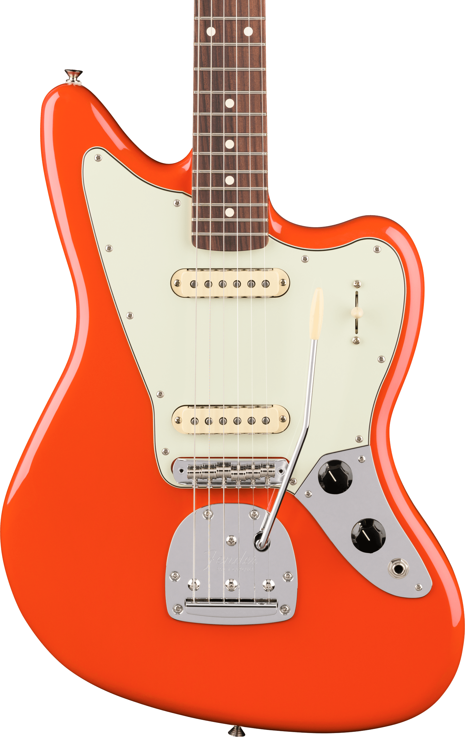 Fender Jaguar Player Ii Mex Trem 2s Rw - Rallye Orange - Retro-rock elektrische gitaar - Variation 2