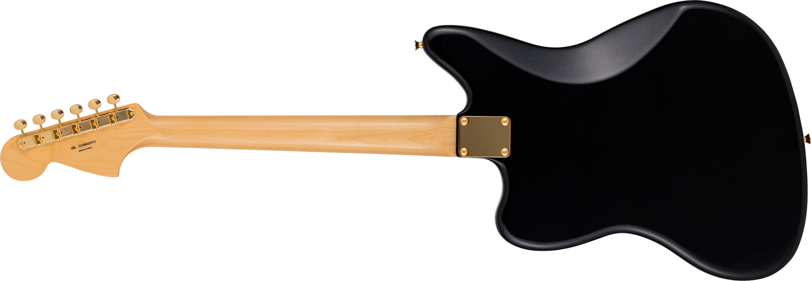 Fender Jaguar Traditional 60s Mij Ltd Jap Shsc 2s Trem Rw - Black Pearl - Retro-rock elektrische gitaar - Variation 1