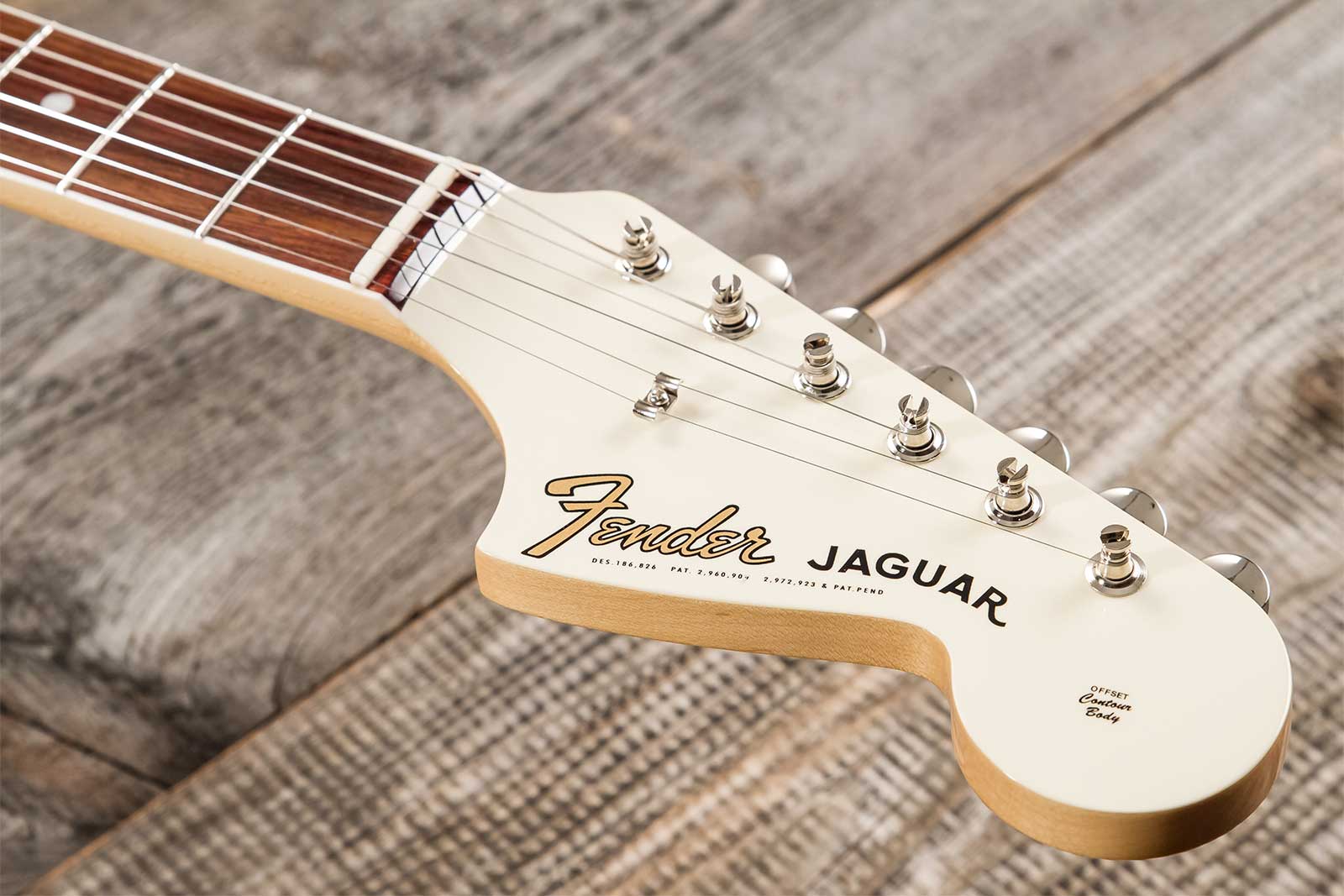 Fender Jaguar Traditional Ii 60s Japan 2s Trem Rw - Olympic White - Retro-rock elektrische gitaar - Variation 10