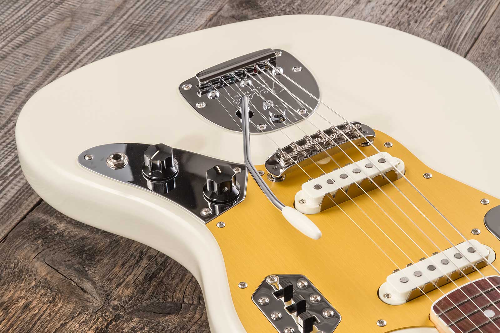Fender Jaguar Traditional Ii 60s Japan 2s Trem Rw - Olympic White - Retro-rock elektrische gitaar - Variation 6