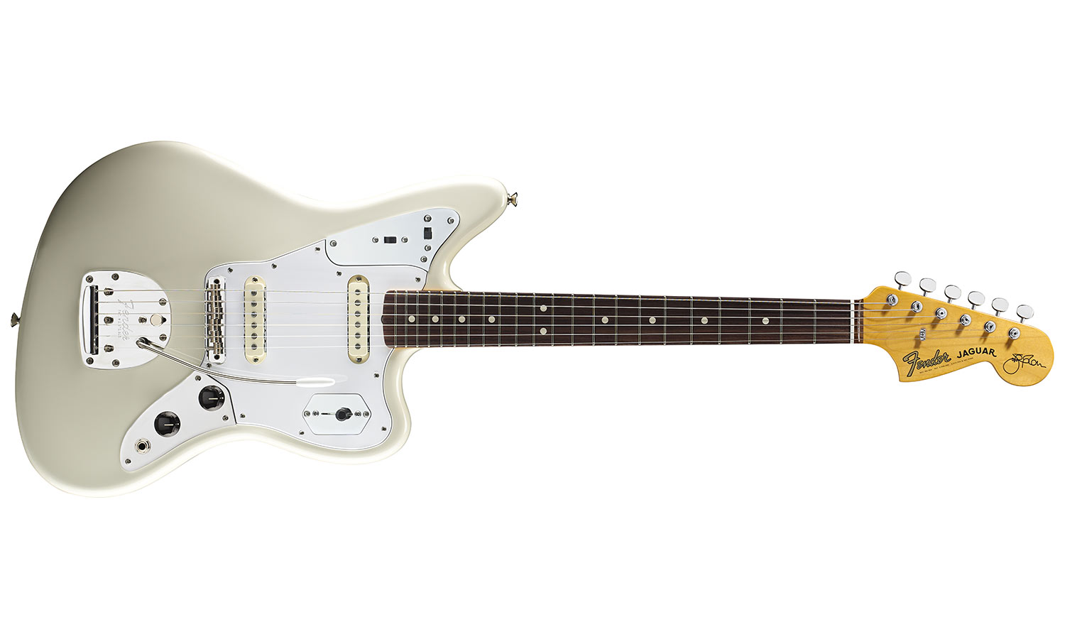 Fender Jaguar Johnny Marr Artist Usa Rw 2016 - Olympic White - Retro-rock elektrische gitaar - Variation 1