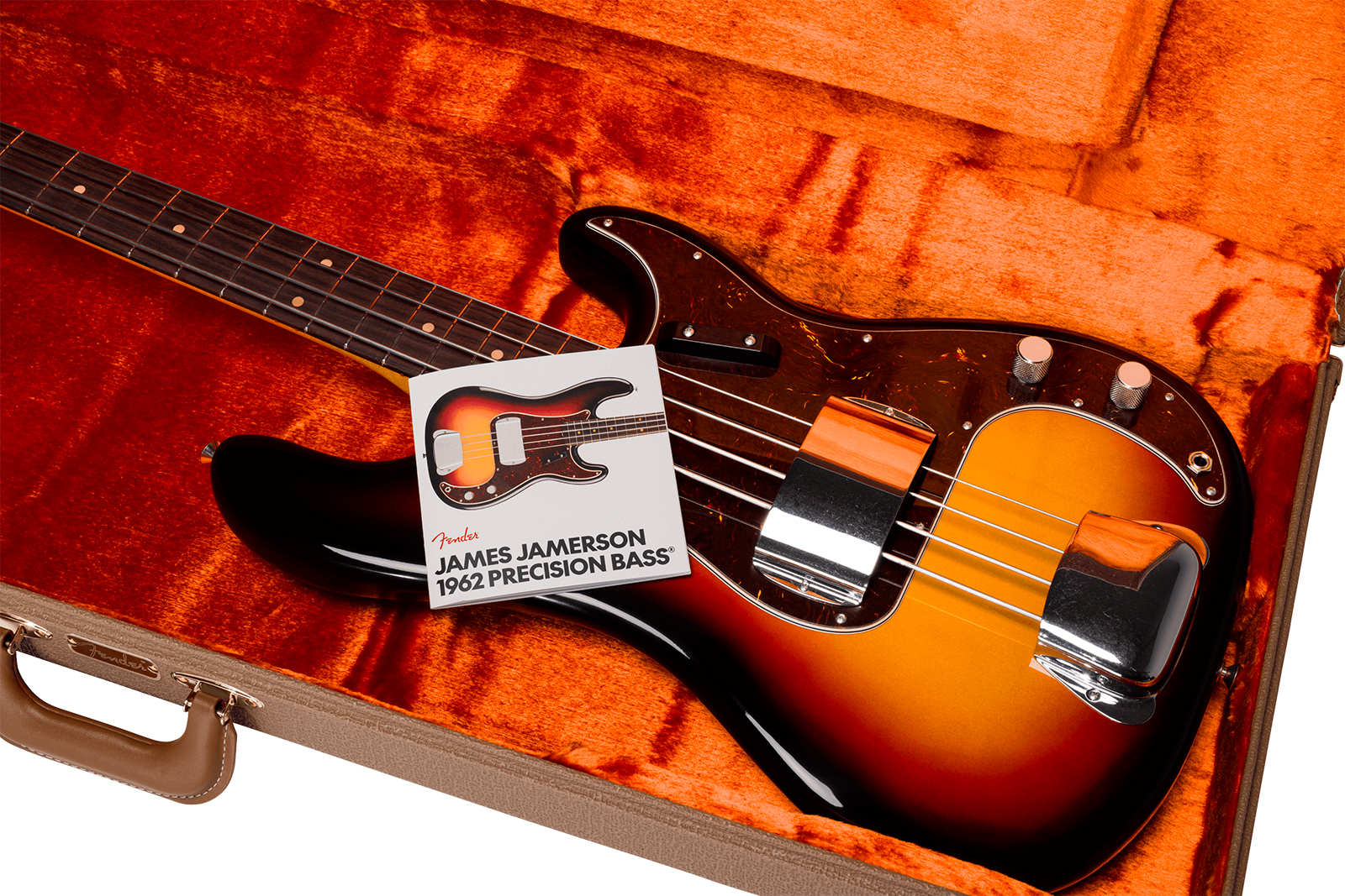 Fender James Jamerson Precision Bass 1962 Signature Usa Rw - Heirloom 3-color Sunburst - Solid body elektrische bas - Variation 5