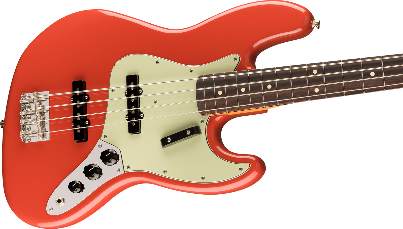 Fender Jazz Bass 60s Vintera Ii Mex Rw - Fiesta Red - Solid body elektrische bas - Variation 2