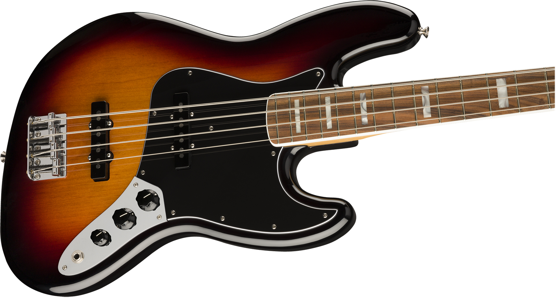 Fender Jazz Bass 70s Vintera Vintage Mex Pf - 3-color Sunburst - Solid body elektrische bas - Variation 2
