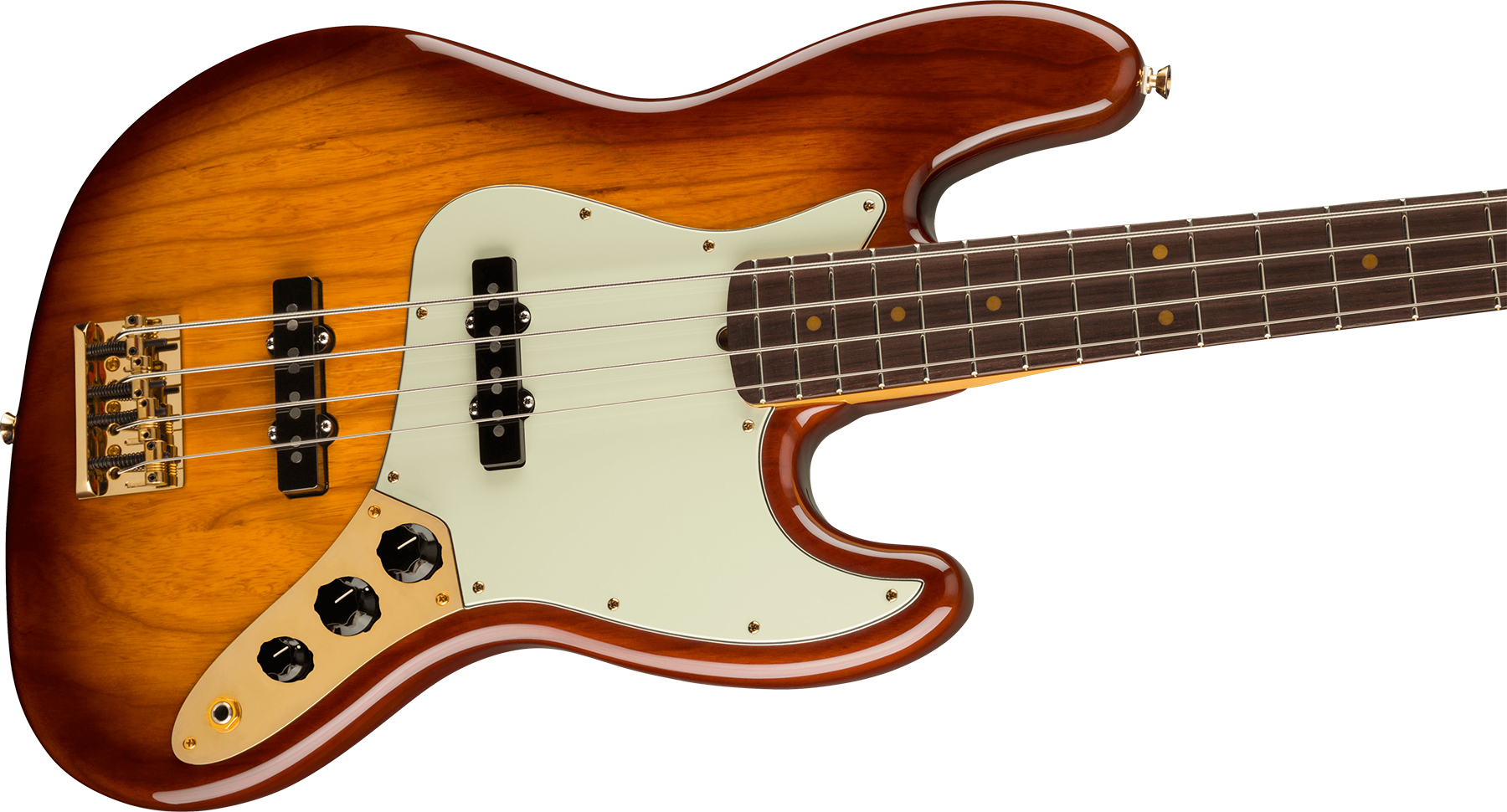 Fender Jazz Bass 75th Anniversary Commemorative Ltd Usa Mn +etui - 2-color Bourbon Burst - Solid body elektrische bas - Variation 2