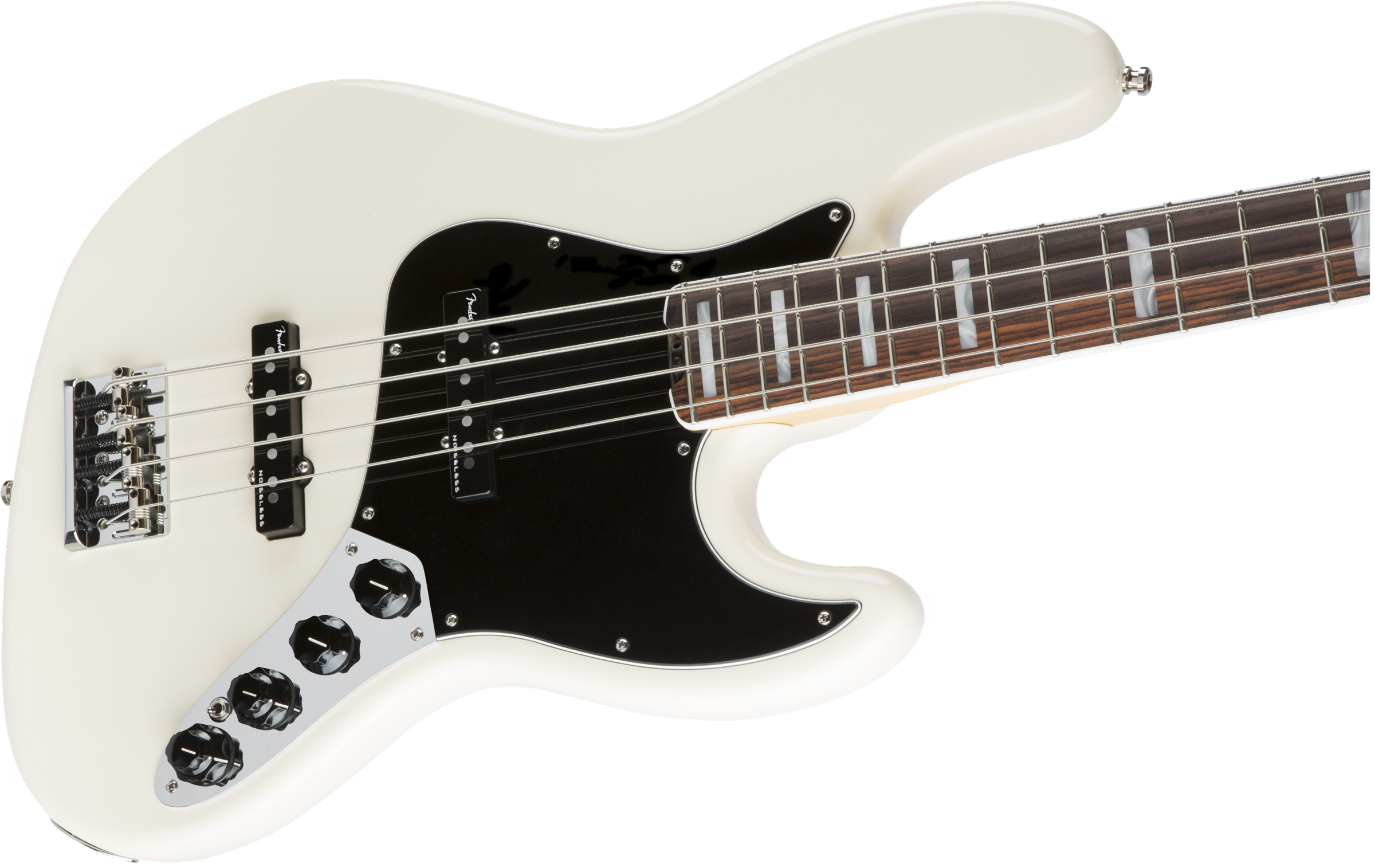 Fender Jazz Bass American Elite 2016 Usa Rw - Olympic White - Solid body elektrische bas - Variation 3