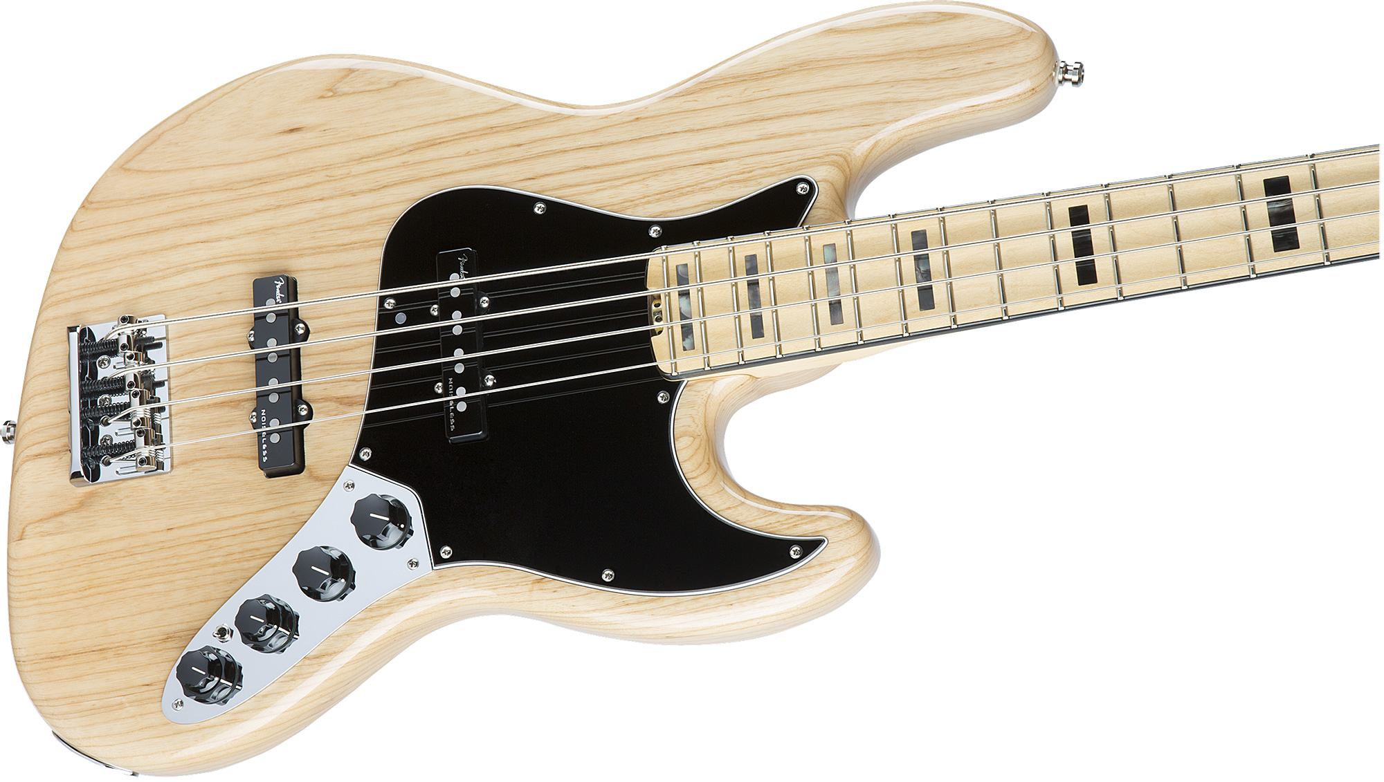 Fender Jazz Bass American Elite Ash 2016 (usa, Mn) - Natural - Solid body elektrische bas - Variation 3