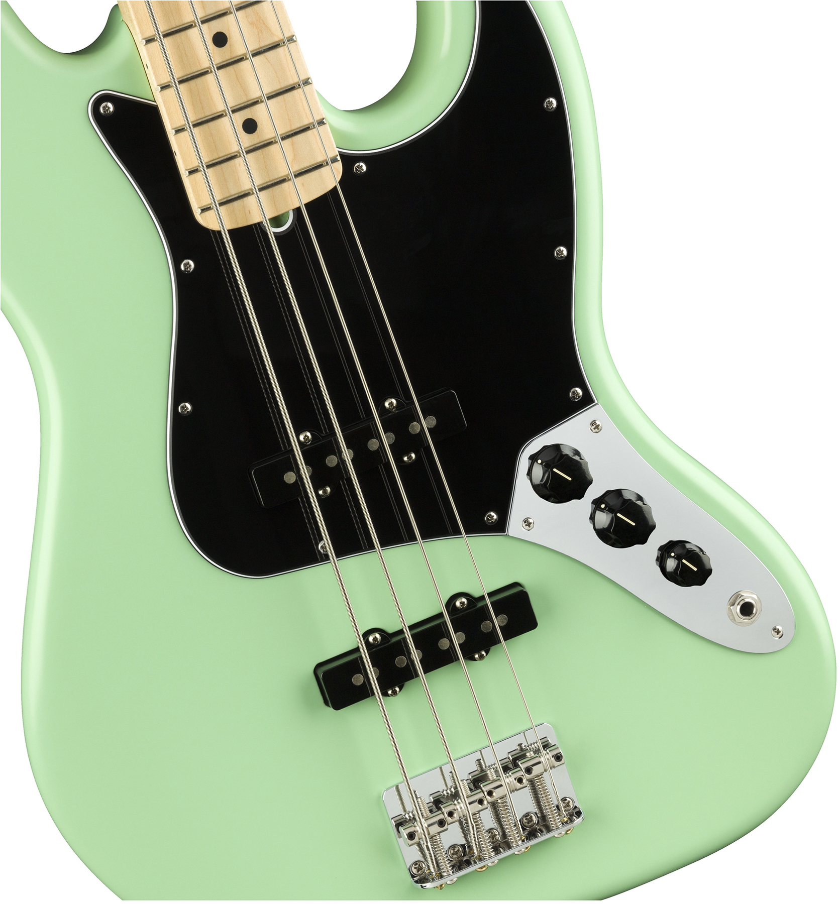 Fender Jazz Bass American Performer Usa Mn - Satin Surf Green - Solid body elektrische bas - Variation 1