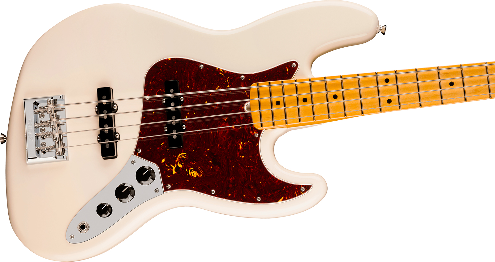 Fender Jazz Bass American Pro. Usa Mn - Olympic White - Solid body elektrische bas - Variation 2