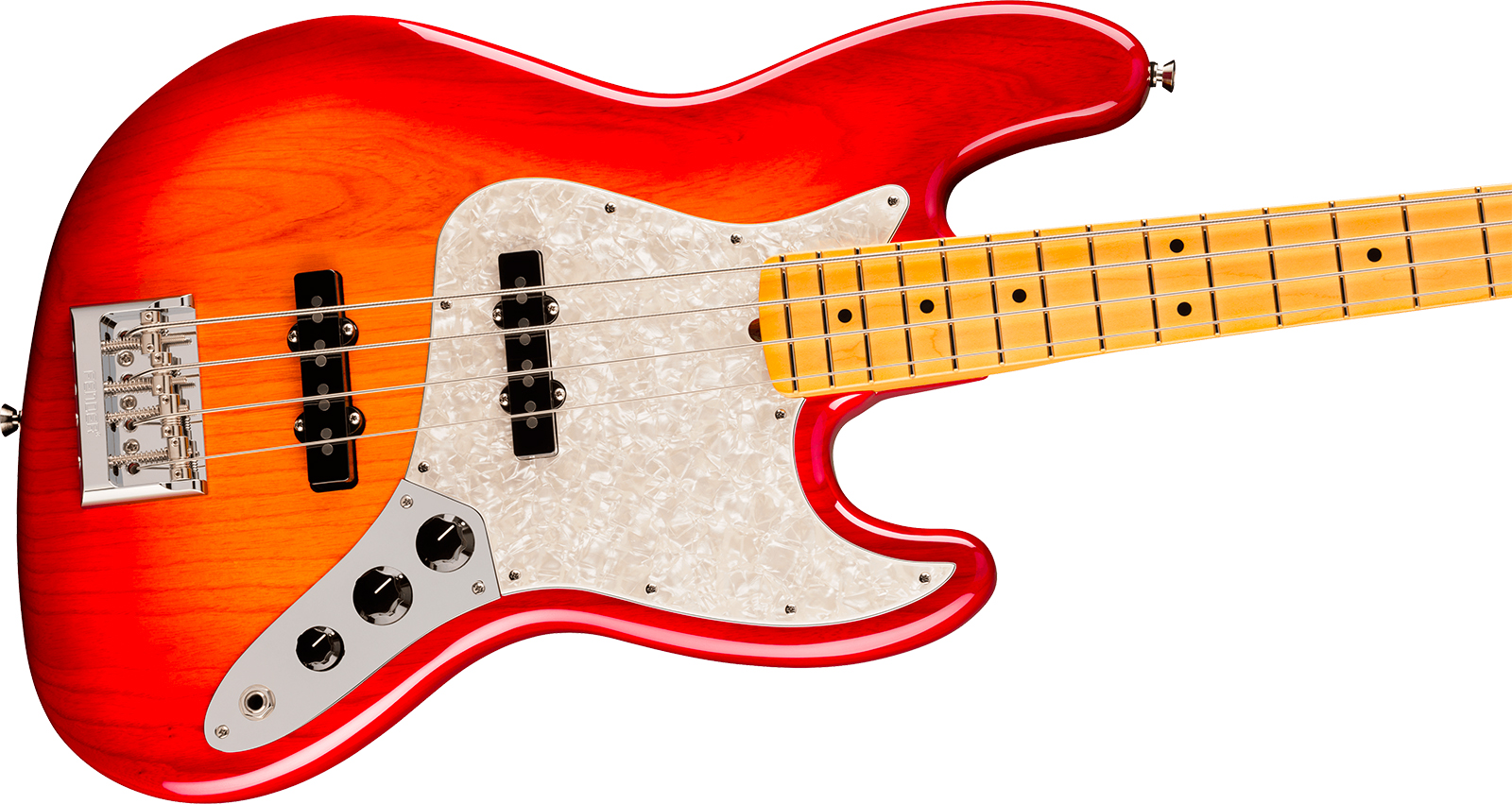 Fender Jazz Bass American Pro. Usa Mn - Aged Cherry Burst - Solid body elektrische bas - Variation 2