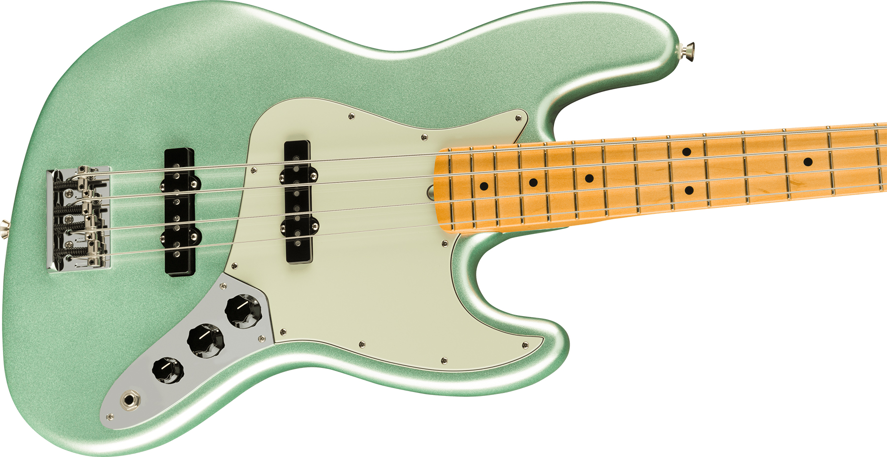 Fender Jazz Bass American Professional Ii Usa Mn - Mystic Surf Green - Solid body elektrische bas - Variation 2