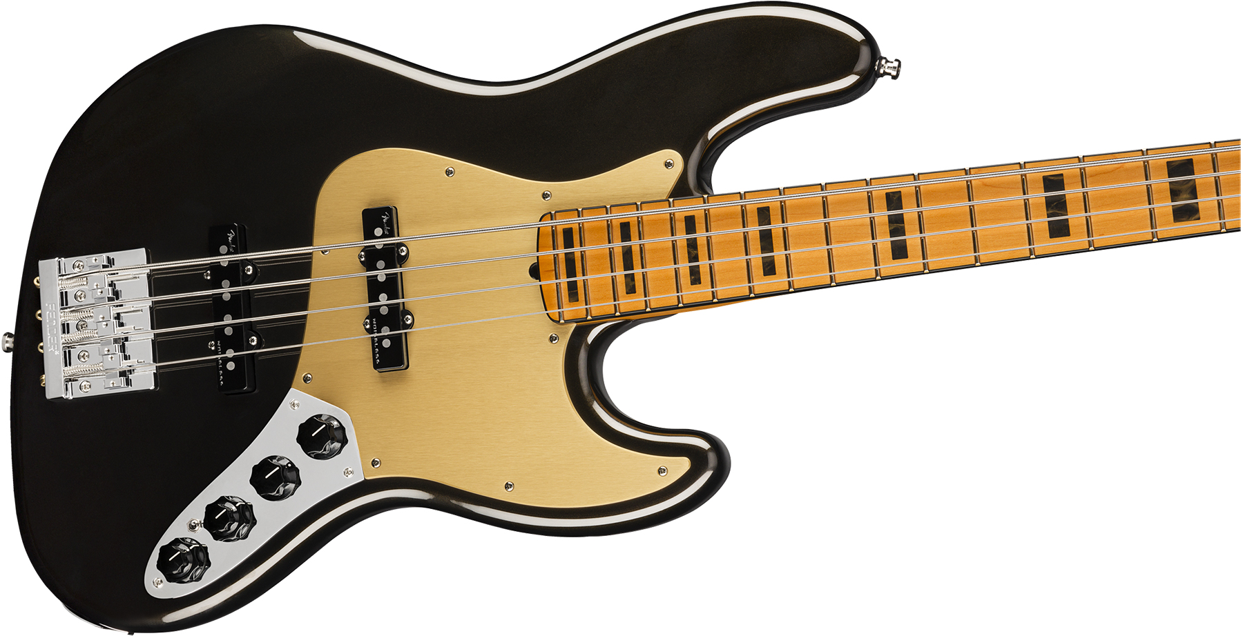 Fender Jazz Bass American Ultra 2019 Usa Mn - Texas Tea - Solid body elektrische bas - Variation 2