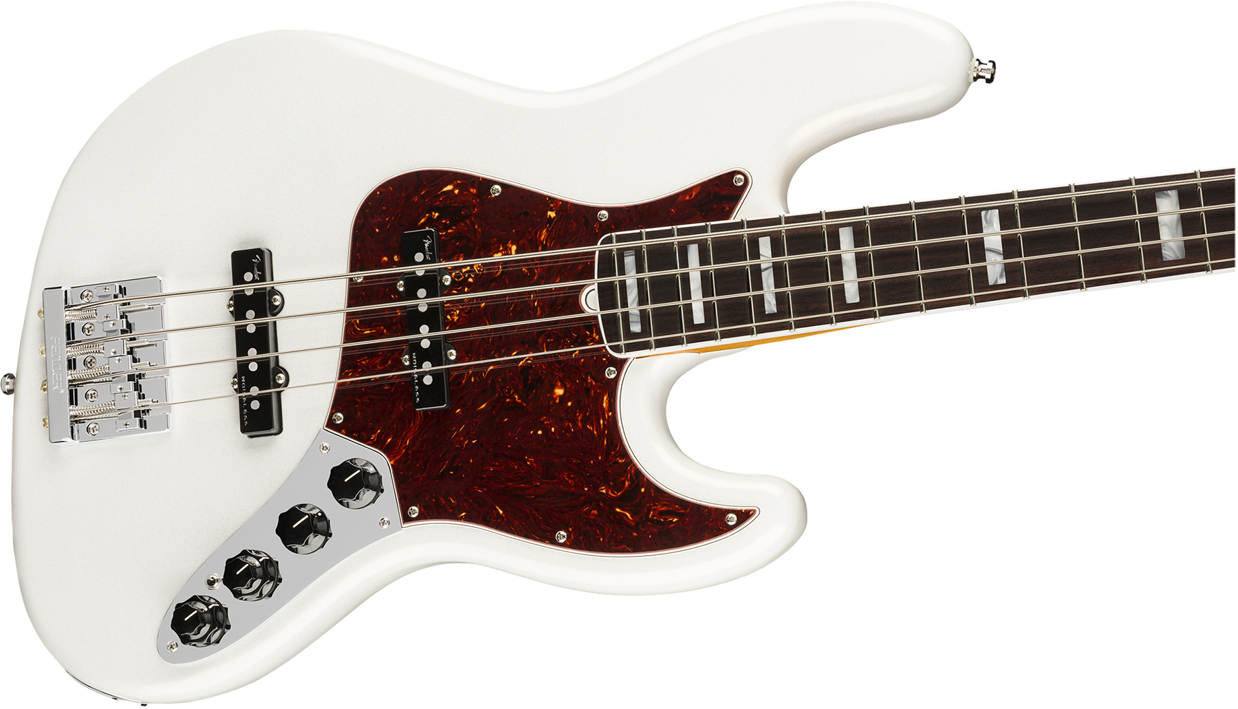 Fender Jazz Bass American Ultra 2019 Usa Rw - Arctic Pearl - Solid body elektrische bas - Variation 2