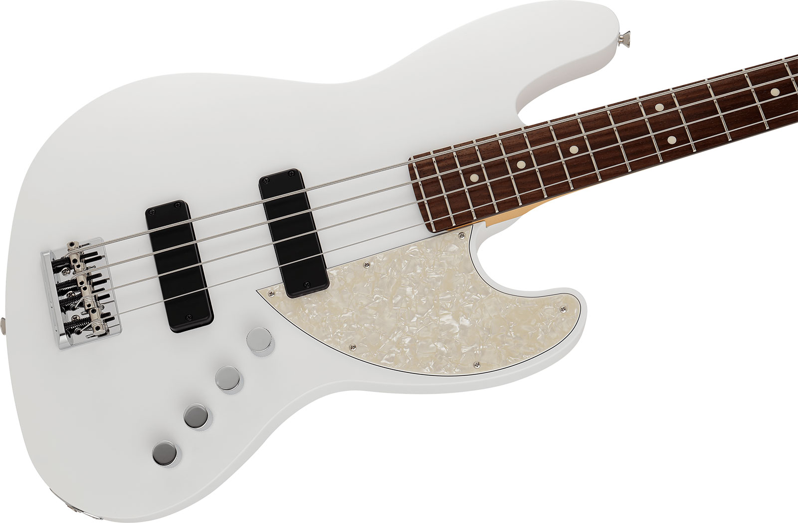 Fender Jazz Bass Elemental Mij Jap Active Rw - Nimbus White - Solid body elektrische bas - Variation 2