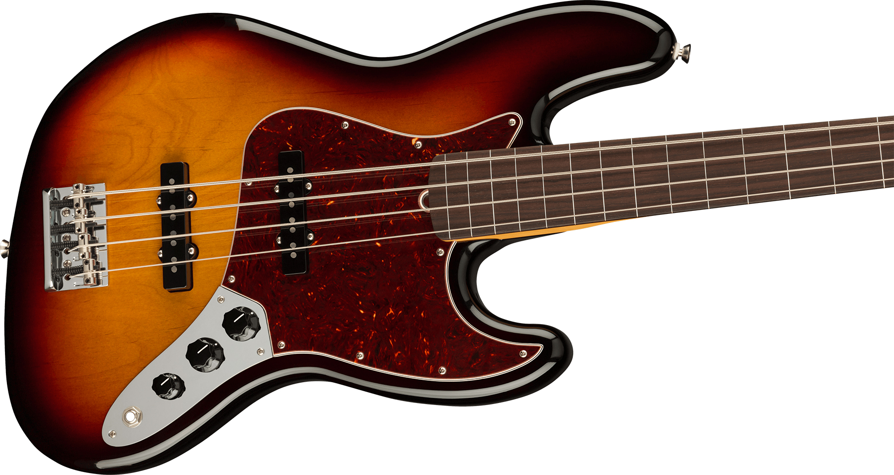 Fender Jazz Bass Fretless American Professional Ii Usa Rw - 3-color Sunburst - Solid body elektrische bas - Variation 2