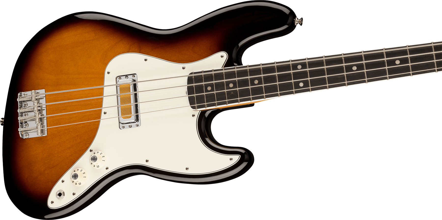 Fender Jazz Bass Gold Foil Ltd Mex Eb - 2-color Sunburst - Solid body elektrische bas - Variation 2