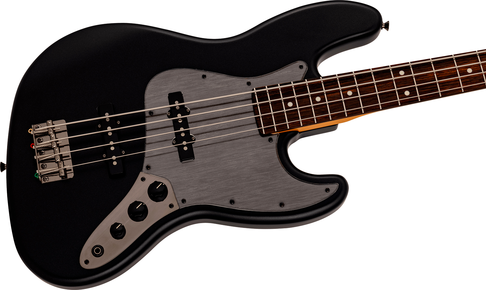 Fender Jazz Bass Hybrid Ii Mij Ltd Jap Rw - Matte Phantom Black - Solid body elektrische bas - Variation 2