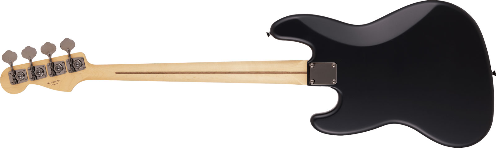 Fender Jazz Bass Noir Hybrid Ii Mij Jap 2s Trem Rw - Black Satin - Solid body elektrische bas - Variation 1