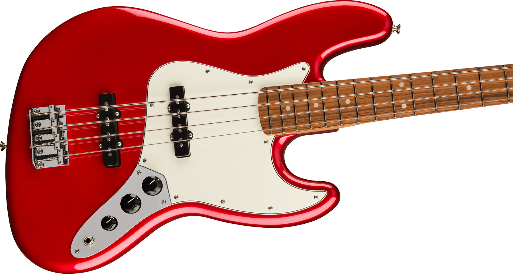 Fender Jazz Bass Player Mex 2023 Pf - Candy Apple Red - Solid body elektrische bas - Variation 2