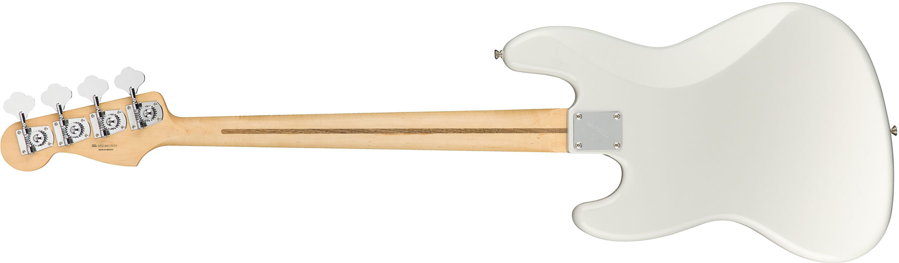 Fender Jazz Bass Player Mex Pf - Polar White - Solid body elektrische bas - Variation 1