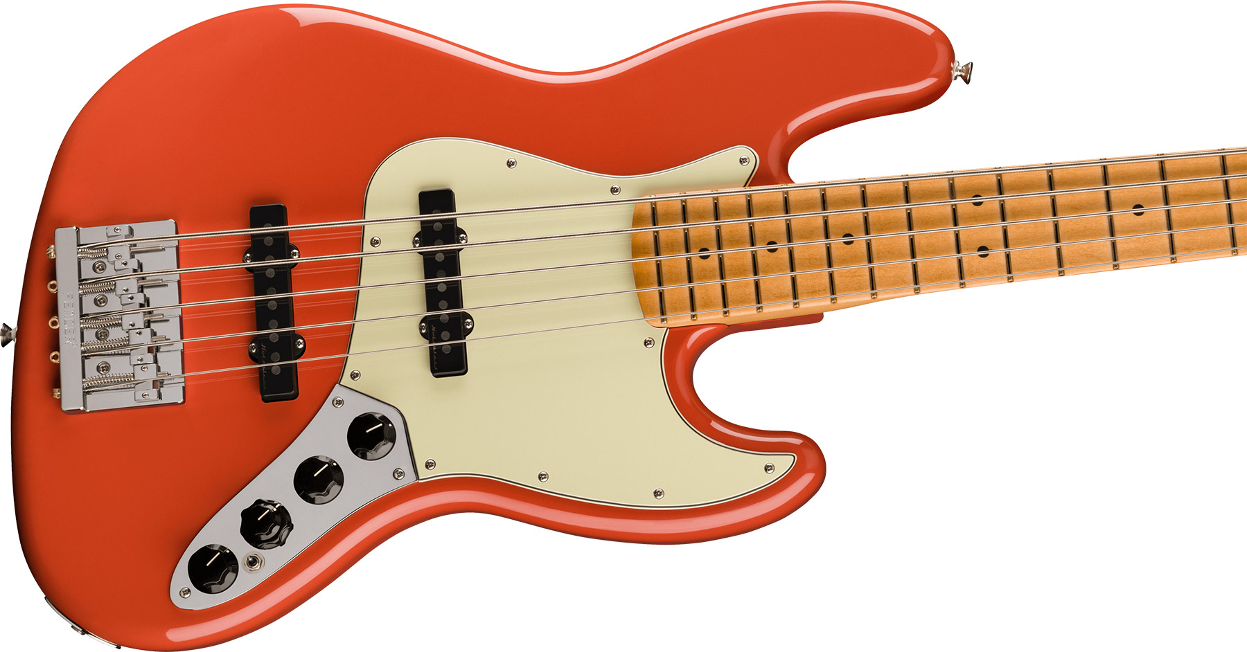 Fender Jazz Bass Player Plus V 2023 Mex 5c Active Mn - Fiesta Red - Solid body elektrische bas - Variation 2