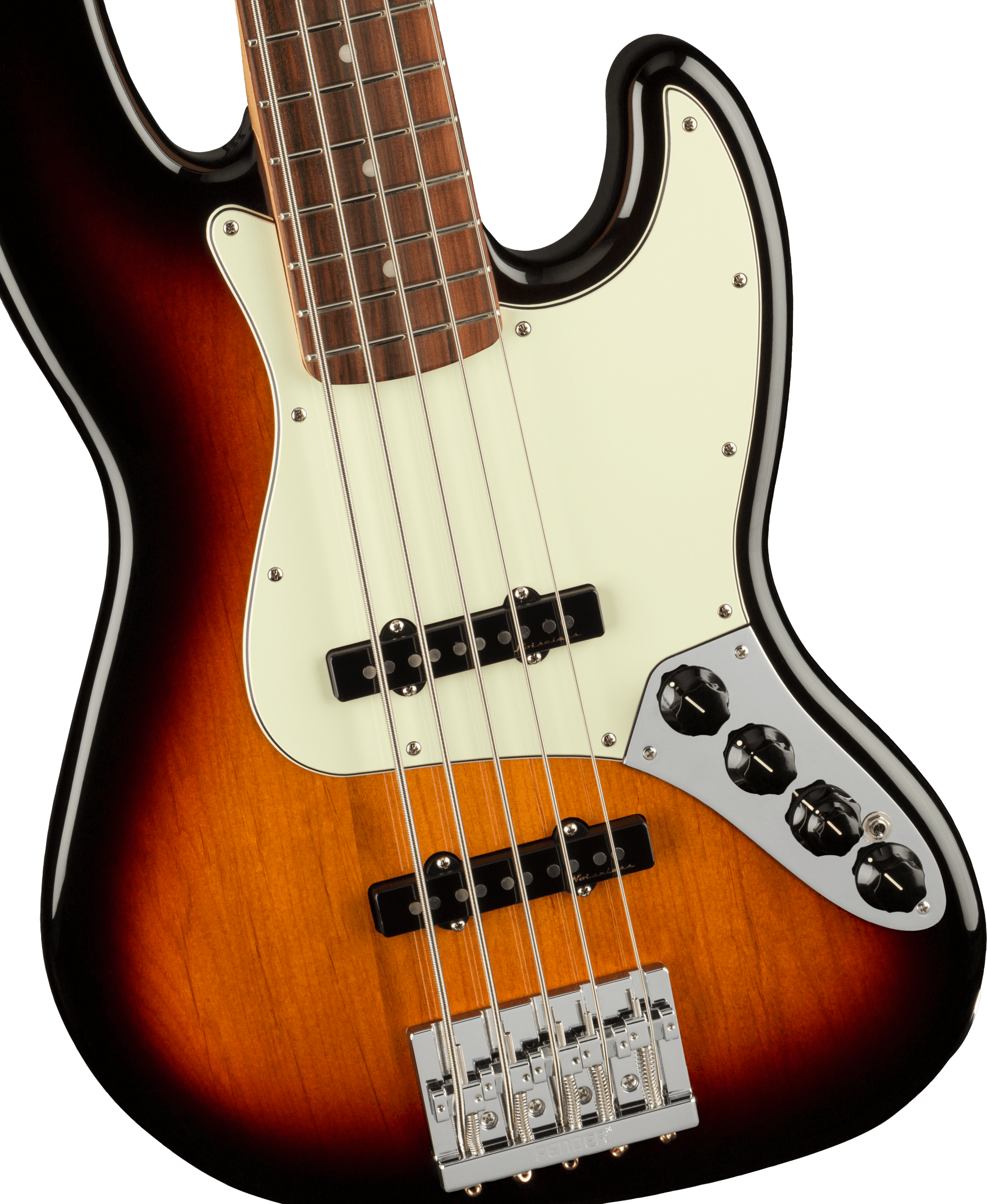 Fender Jazz Bass Player Plus V Mex 5c Active Pf - 3-color Sunburst - Solid body elektrische bas - Variation 2