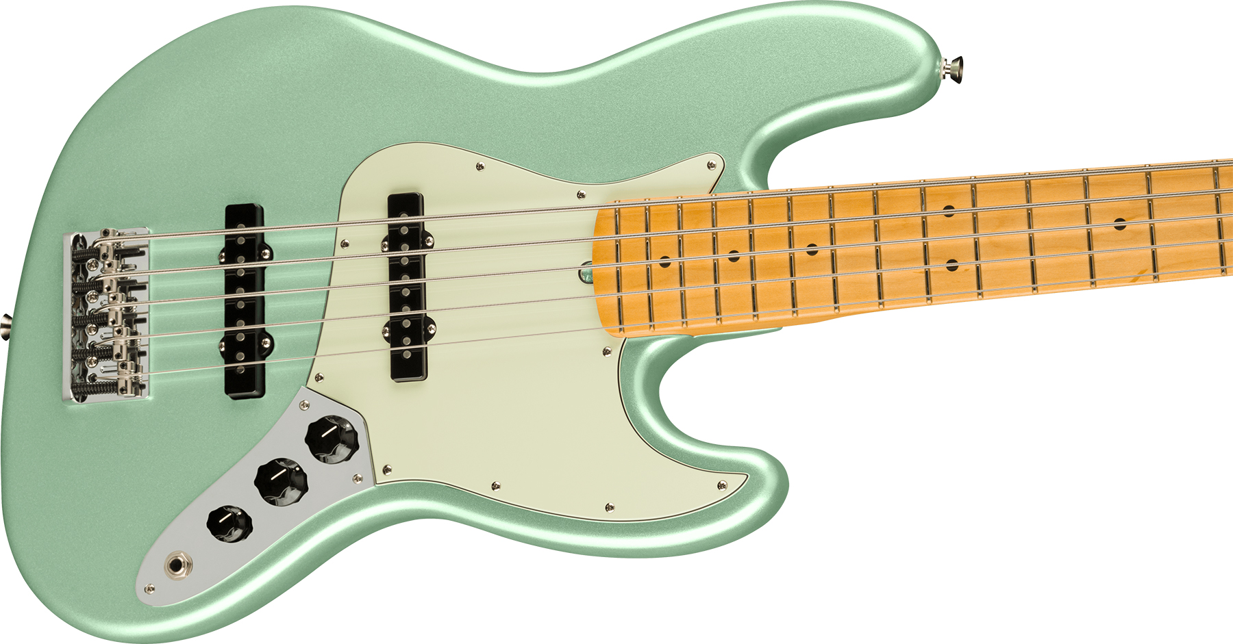 Fender Jazz Bass V American Professional Ii Usa 5-cordes Mn - Mystic Surf Green - Solid body elektrische bas - Variation 2