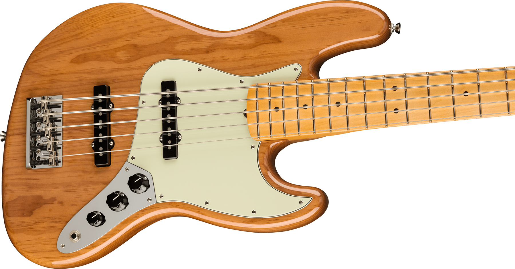 Fender Jazz Bass V American Professional Ii Usa 5-cordes Mn - Roasted Pine - Solid body elektrische bas - Variation 2