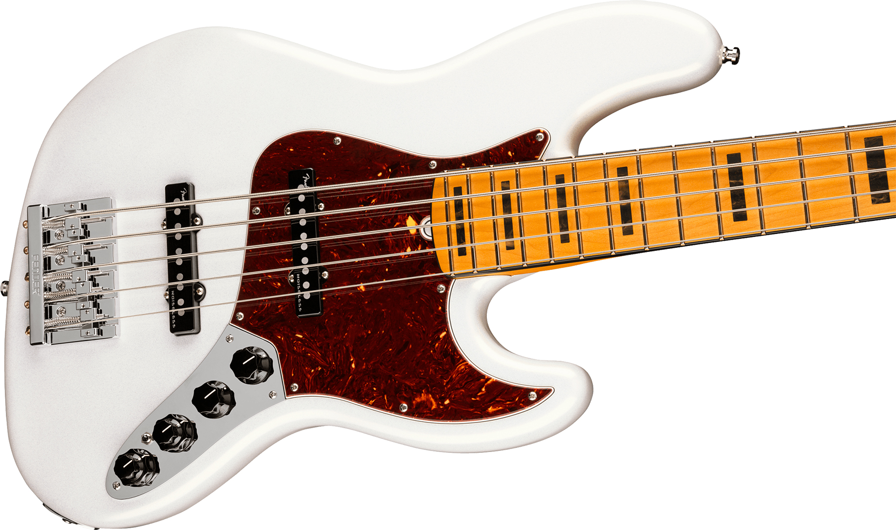 Fender Jazz Bass V American Ultra 2019 Usa 5-cordes Mn - Arctic Pearl - Solid body elektrische bas - Variation 2