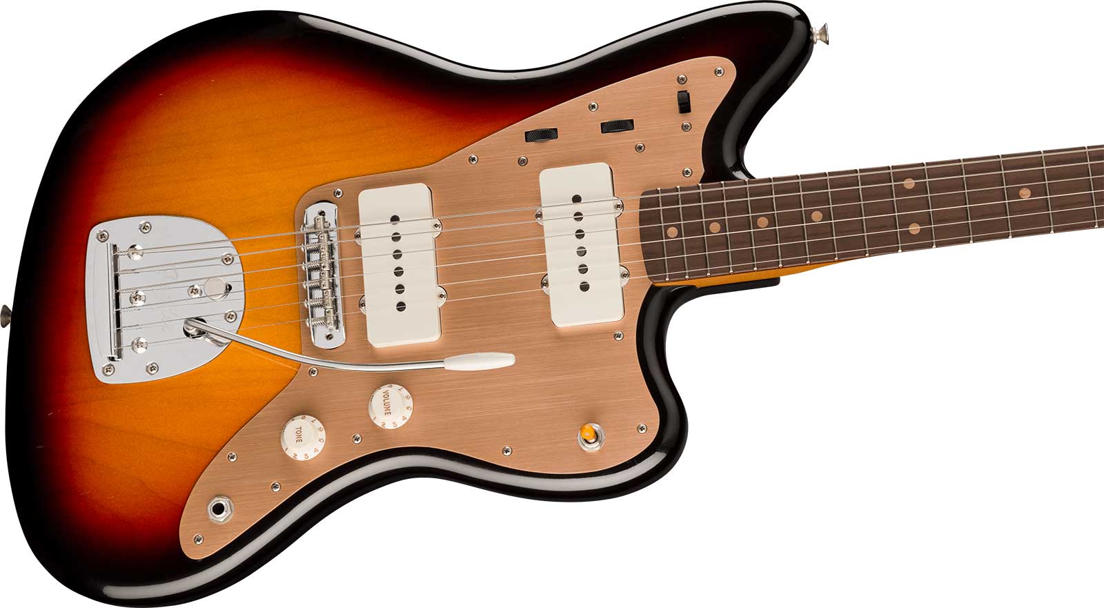 Fender Jazzmaster 50s Road Worn Vintera 2 Mex 2s Trem Rw - 3-color Sunburst - Retro-rock elektrische gitaar - Variation 2