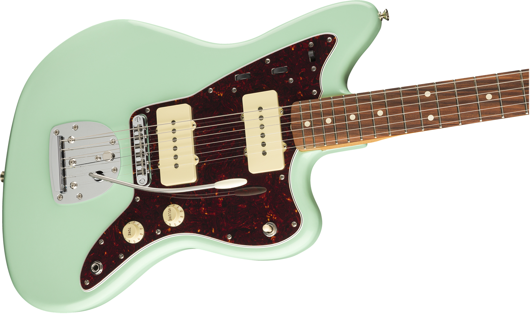 Fender Jazzmaster 60s Vintera Modified Mex Pf - Surf Green - Retro-rock elektrische gitaar - Variation 2