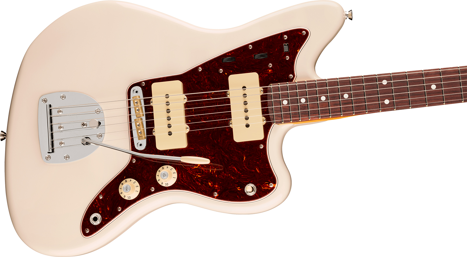 Fender Jazzmaster American Pro. Usa  2s Trem Rw - Olympic White - Retro-rock elektrische gitaar - Variation 2