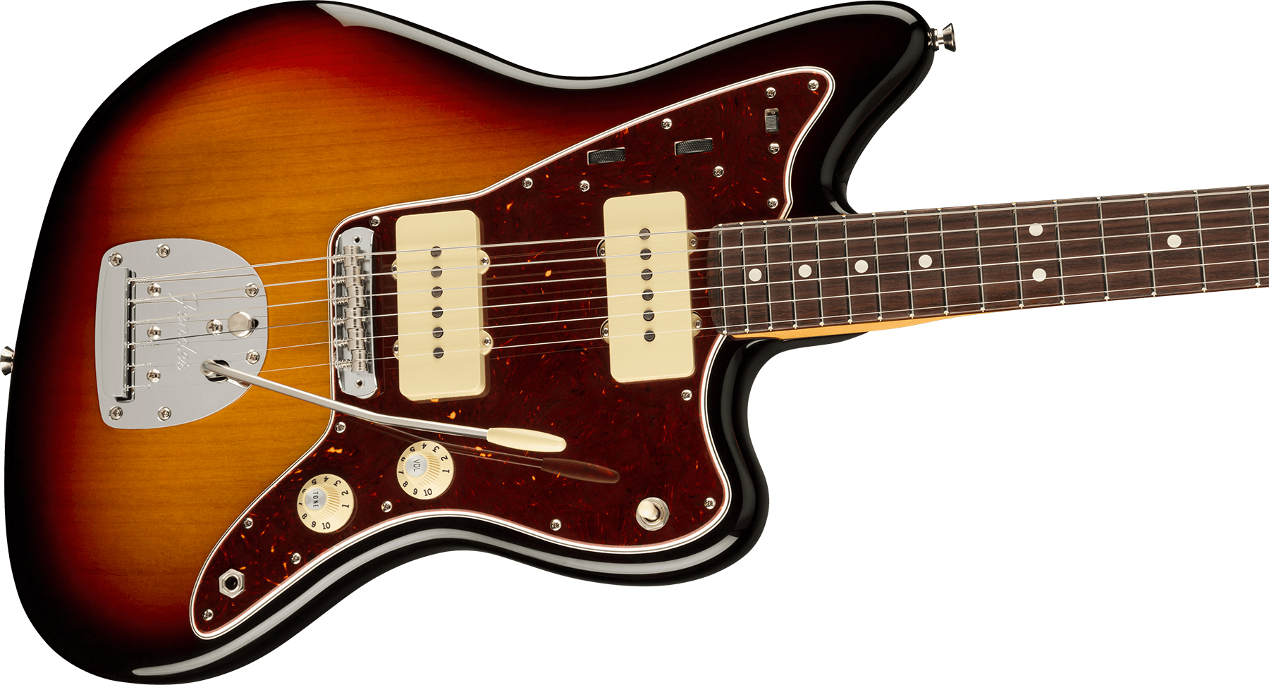 Fender Jazzmaster American Professional Ii Lh Gaucher Usa Rw - 3-color Sunburst - Linkshandige elektrische gitaar - Variation 2