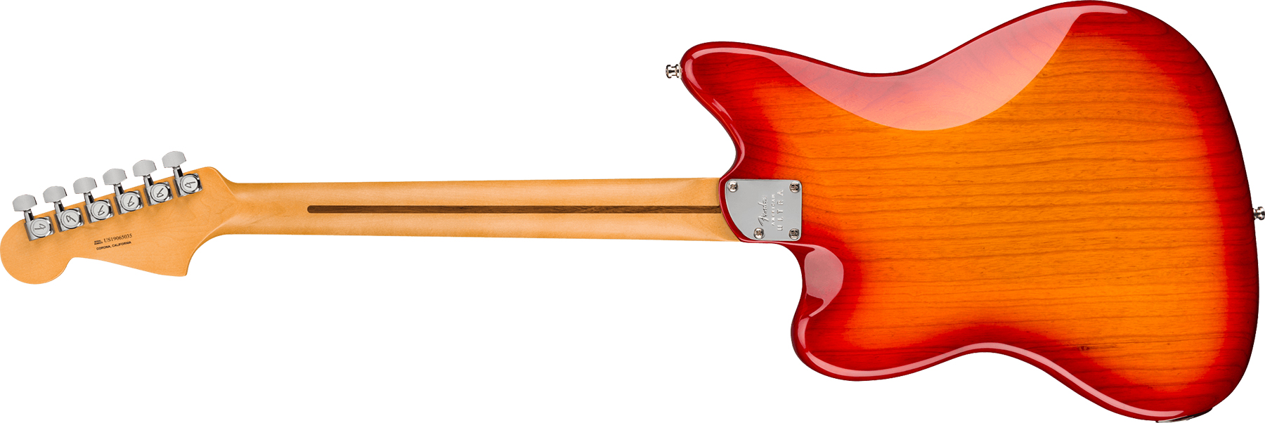 Fender Jazzmaster American Ultra 2019 Usa Mn - Plasma Red Burst - Retro-rock elektrische gitaar - Variation 1