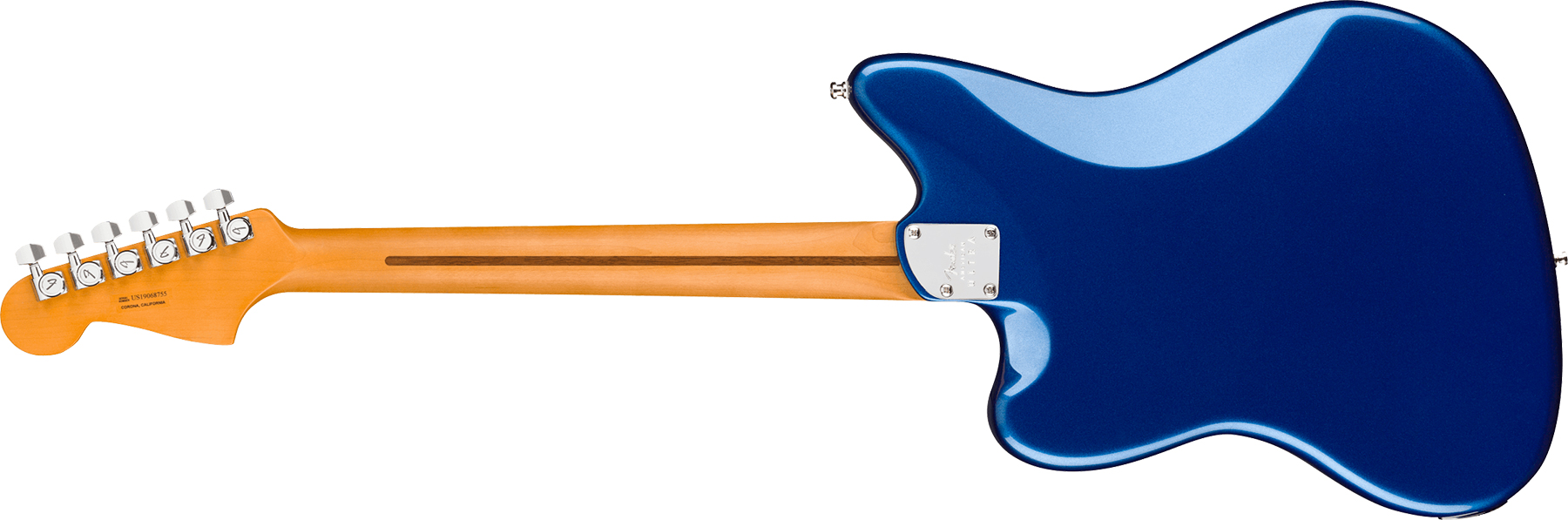Fender Jazzmaster American Ultra 2019 Usa Mn - Cobra Blue - Retro-rock elektrische gitaar - Variation 1