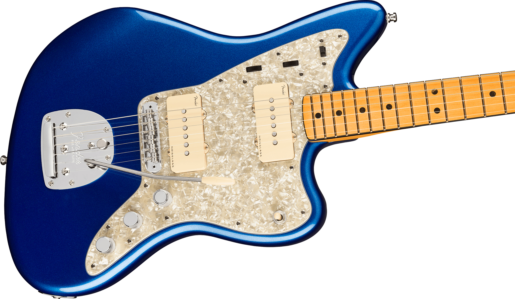 Fender Jazzmaster American Ultra 2019 Usa Mn - Cobra Blue - Retro-rock elektrische gitaar - Variation 2