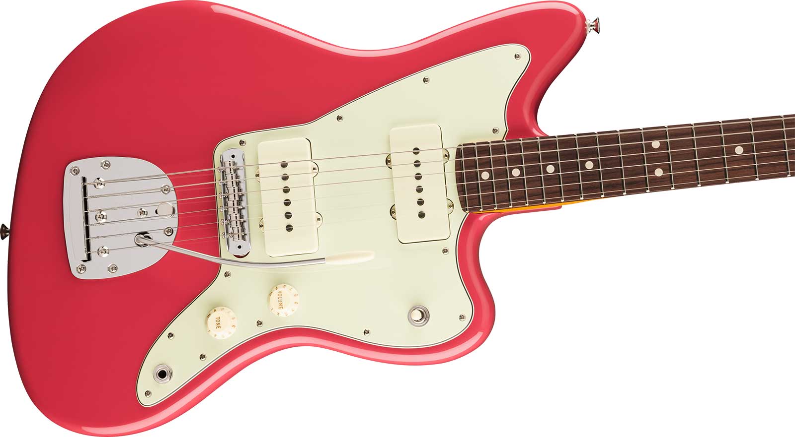 Fender Jazzmaster Classic American Pro Usa 2s Trem Rw - Faded Dakota Red - Retro-rock elektrische gitaar - Variation 2