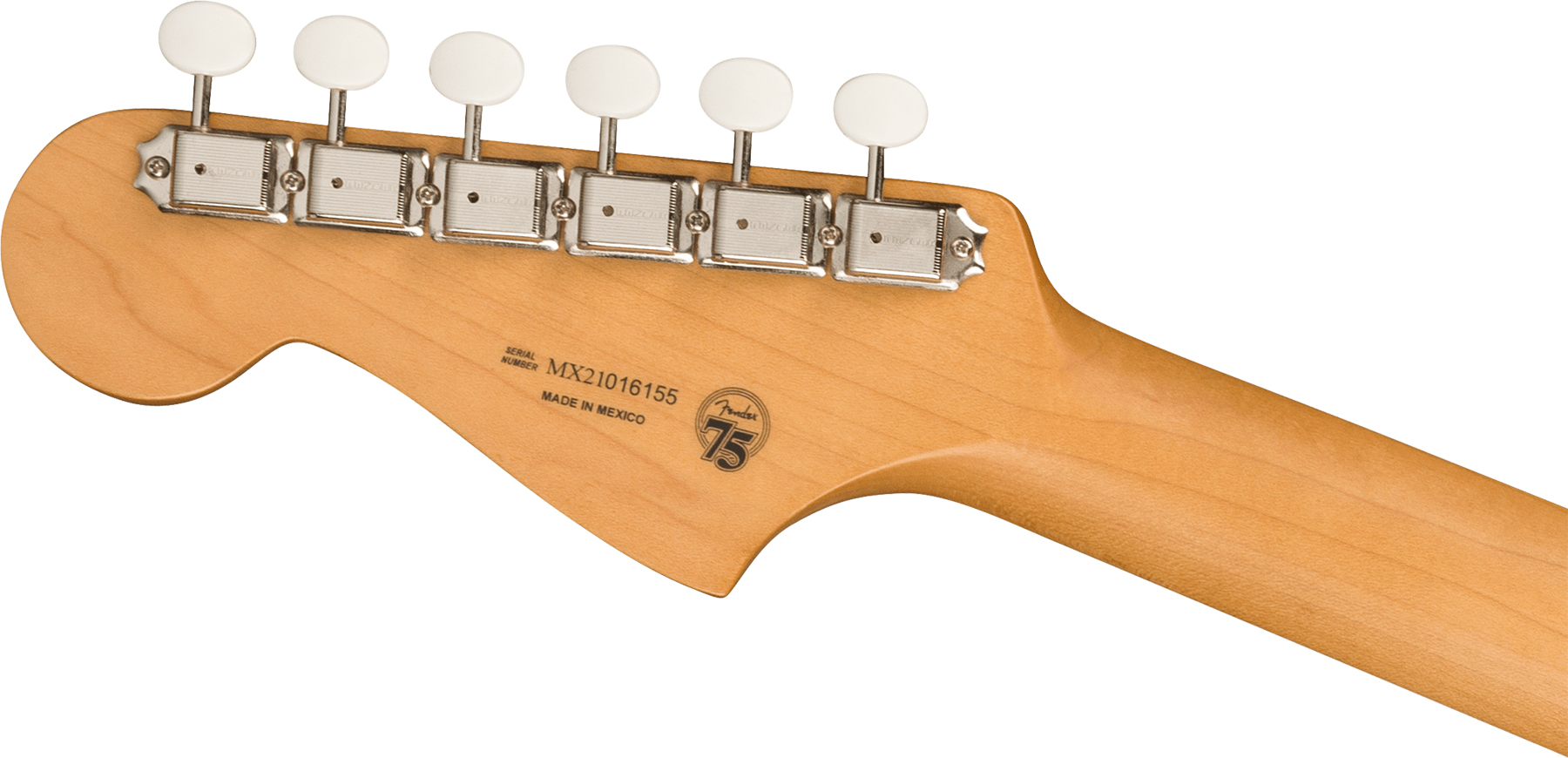 Fender Jazzmaster Gold Foil Ltd Mex 3mh Trem Bigsby Eb - Shoreline Gold - Retro-rock elektrische gitaar - Variation 3