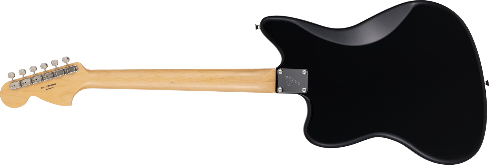 Fender Jazzmaster Late 60s Mij Traditional Ltd Jap 2s Trem Rw - Black - Retro-rock elektrische gitaar - Variation 1